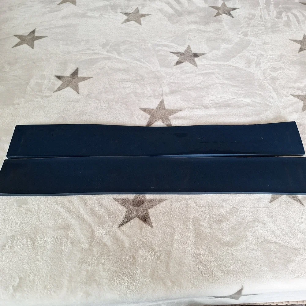 Lot‎ of 2 Navy Blue Bar Mats Silicone Rubber Non Slip Barware Man-Cave Beer